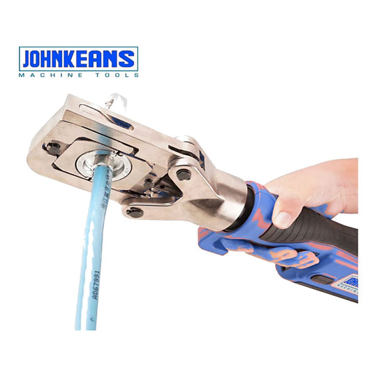 Johnkeans JK-CA-2001 – Cordless Crimping, Cutting & Punching Tool Set with 2 Batteries