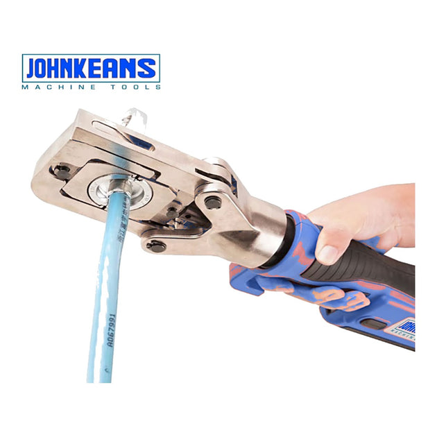 Johnkeans JK-CA-2001 – Cordless Crimping, Cutting & Punching Tool Set with 2 Batteries