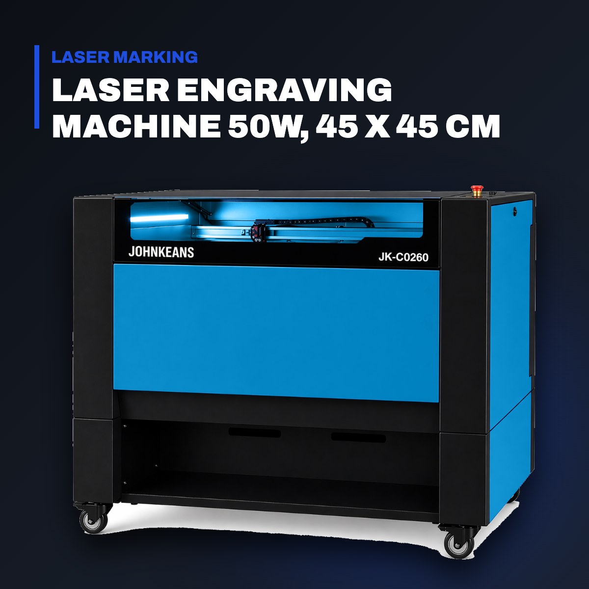 Johnkeans JK-CA-2004 – Laser Engraving Machine 50W, 45 x 45 cm