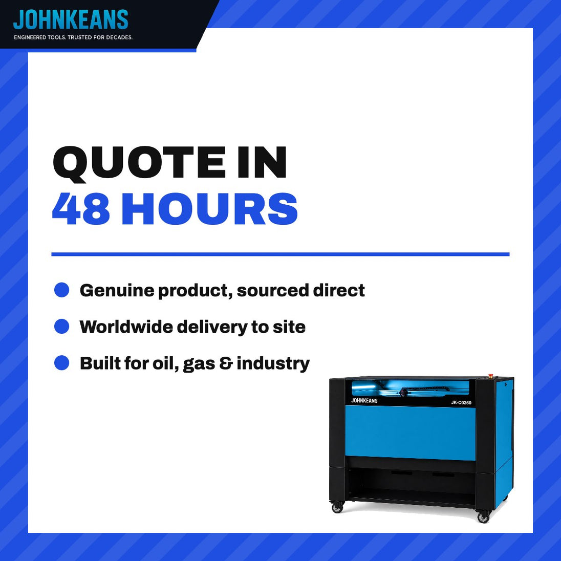 Johnkeans JK-CA-2004 – Laser Engraving Machine 50W, 45 x 45 cm