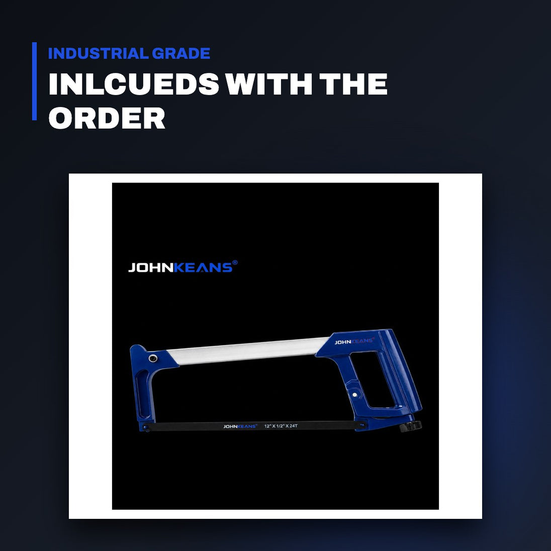 Johnkeans JK-CA-2010 – High Tension Hacksaw 12"