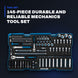 Johnkeans JK-HT-2024 – 145-Piece Durable And Reliable Mechanics Tool Set