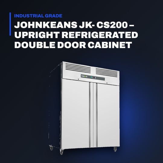 Johnkeans JK-GS-2086 – Johnkeans JK- CS200 – Upright Refrigerated Double Door Cabinet 1400Tn Mono -2+8 Rsy 60Hz R452A Refrigerated Cabinet Performance – St