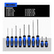 Johnkeans JK-HT-2019 – 10-Piece Durable Metal And Plastic Fixed Bar Screwdriver