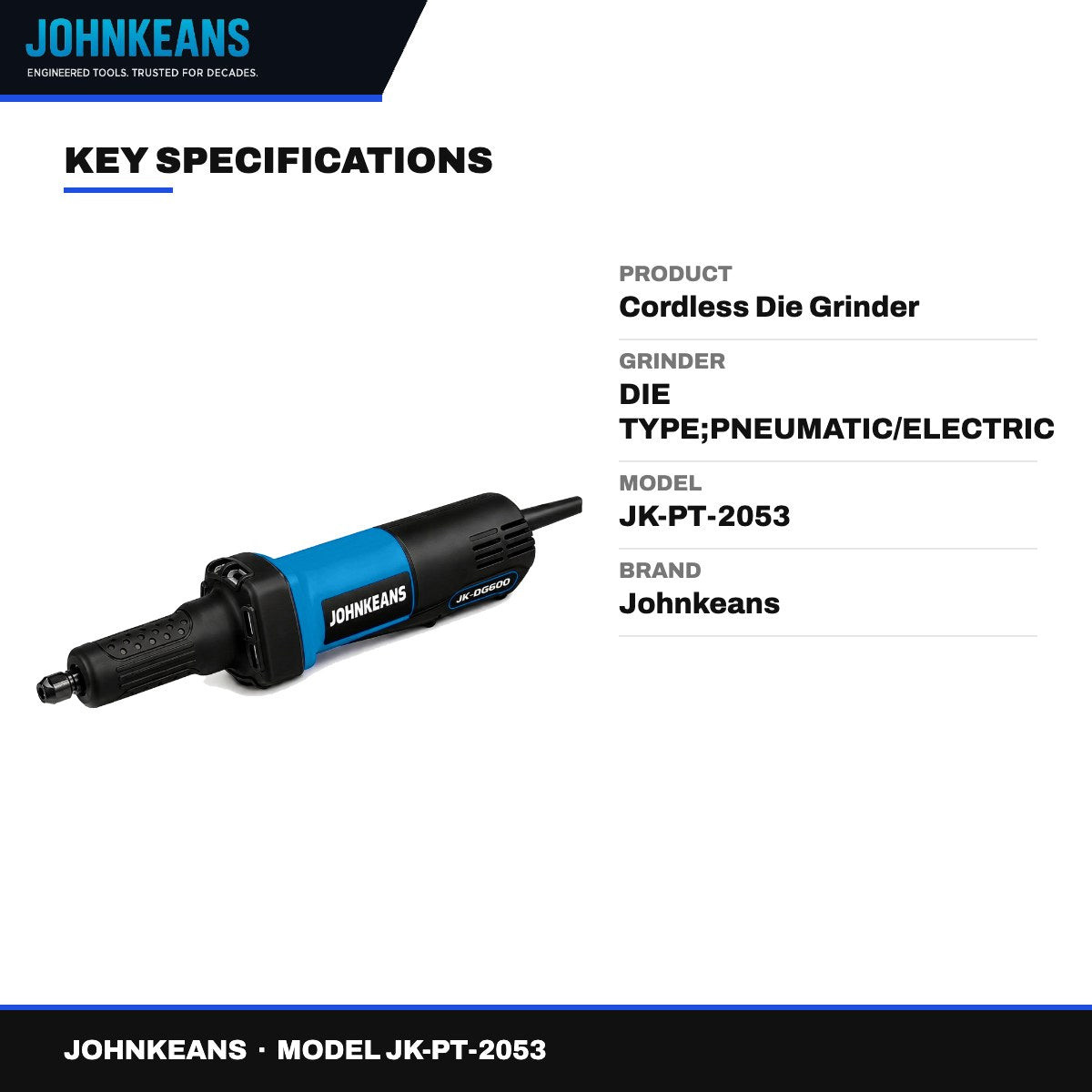 Johnkeans JK-PT-2053 – Cordless Die Grinder