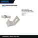 Johnkeans JK-EL-2003 – Heavy-Duty Double Hold-Down Cover Clamp, 900 mm Cable Ladder