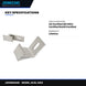 Johnkeans JK-EL-2003 – Heavy-Duty Double Hold-Down Cover Clamp, 900 mm Cable Ladder
