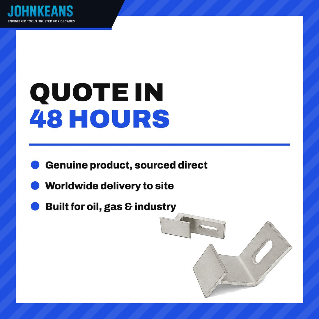 Johnkeans JK-EL-2003 – Heavy-Duty Double Hold-Down Cover Clamp, 900 mm Cable Ladder