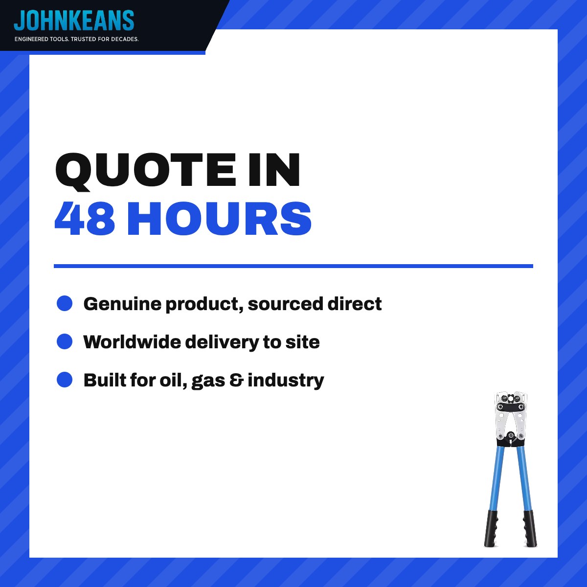 Johnkeans JK-EL-2006 – Manual Hexagonal Crimping Tool 6 – 50 mm²