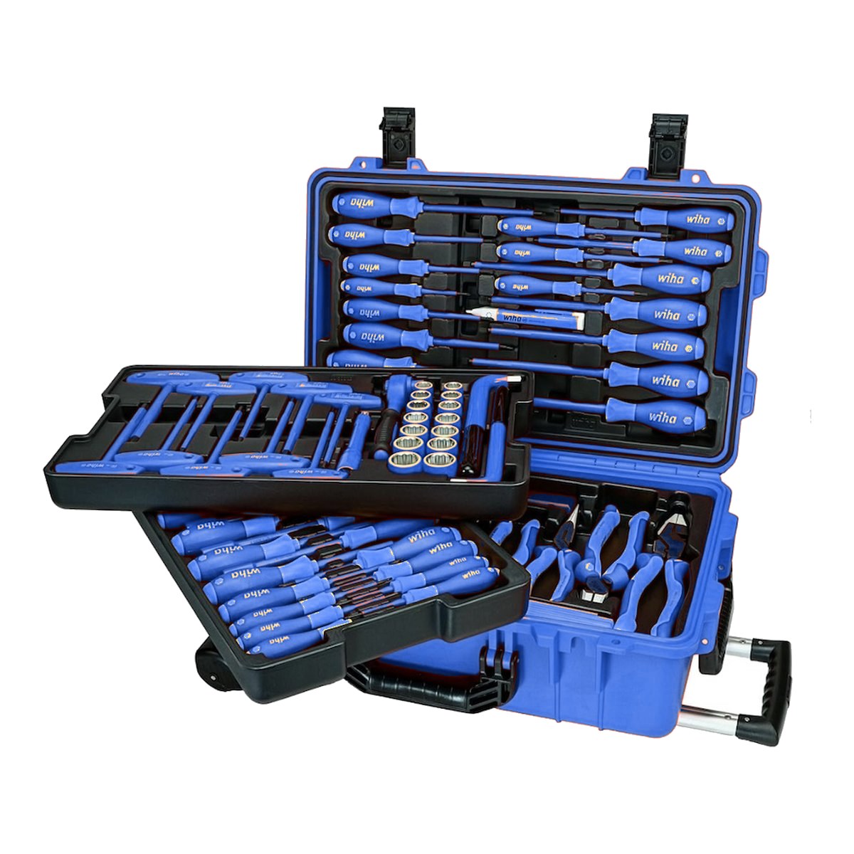 Johnkeans JK-EL-2007 – Insulated Electrical Tool Set 116 Pcs with Rolling Case & Carry Bag