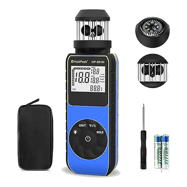 Johnkeans JK-EL-2010 – Digital Anemometer with Compass, 0.7 – 42 m/s