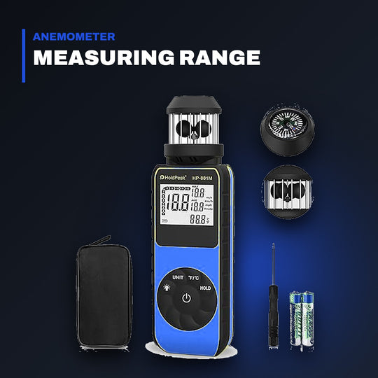 Johnkeans JK-EL-2010 – Digital Anemometer with Compass, 0.7 – 42 m/s
