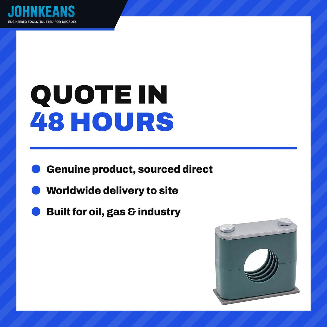 Johnkeans JK-EL-2012 – Single Tube Clamp 6.4 mm