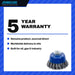 Johnkeans JK-EL-2021 – Twisted Wire Cup Brush 65 mm M14 & Cordless Combi Drill Set