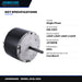 Johnkeans JK-EL-2032 – Condenser Fan Motor 208-230V, 1075 RPM