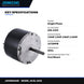 Johnkeans JK-EL-2032 – Condenser Fan Motor 208-230V, 1075 RPM