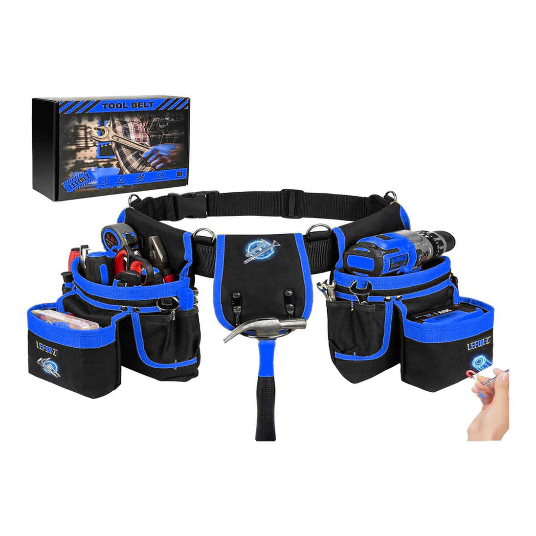 Johnkeans JK-EL-2040 – Magnetic Tool Belt 27 Pockets