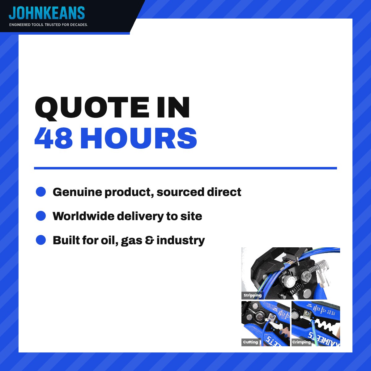 Johnkeans JK-HT-2036 – Automatic Wire Stripper Cutter – Crimping Stripping 3 In 1