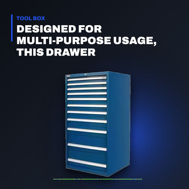 Johnkeans JK-GS-2002 – Heavy Duty Modular Drawer Cabinet, 12 Drawers, Rust & Fire Proof