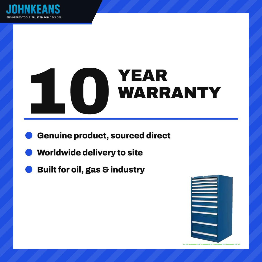 Johnkeans JK-GS-2002 – Heavy Duty Modular Drawer Cabinet, 12 Drawers, Rust & Fire Proof
