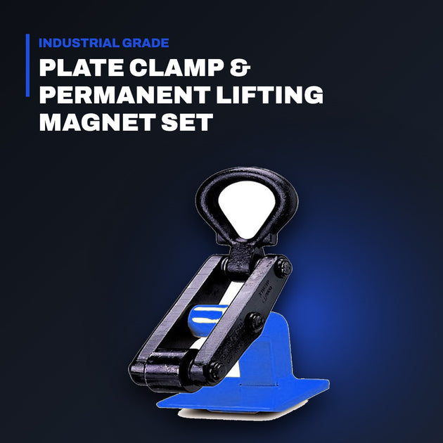 Johnkeans JK-GS-2007 – Plate Clamp & Permanent Lifting Magnet Set