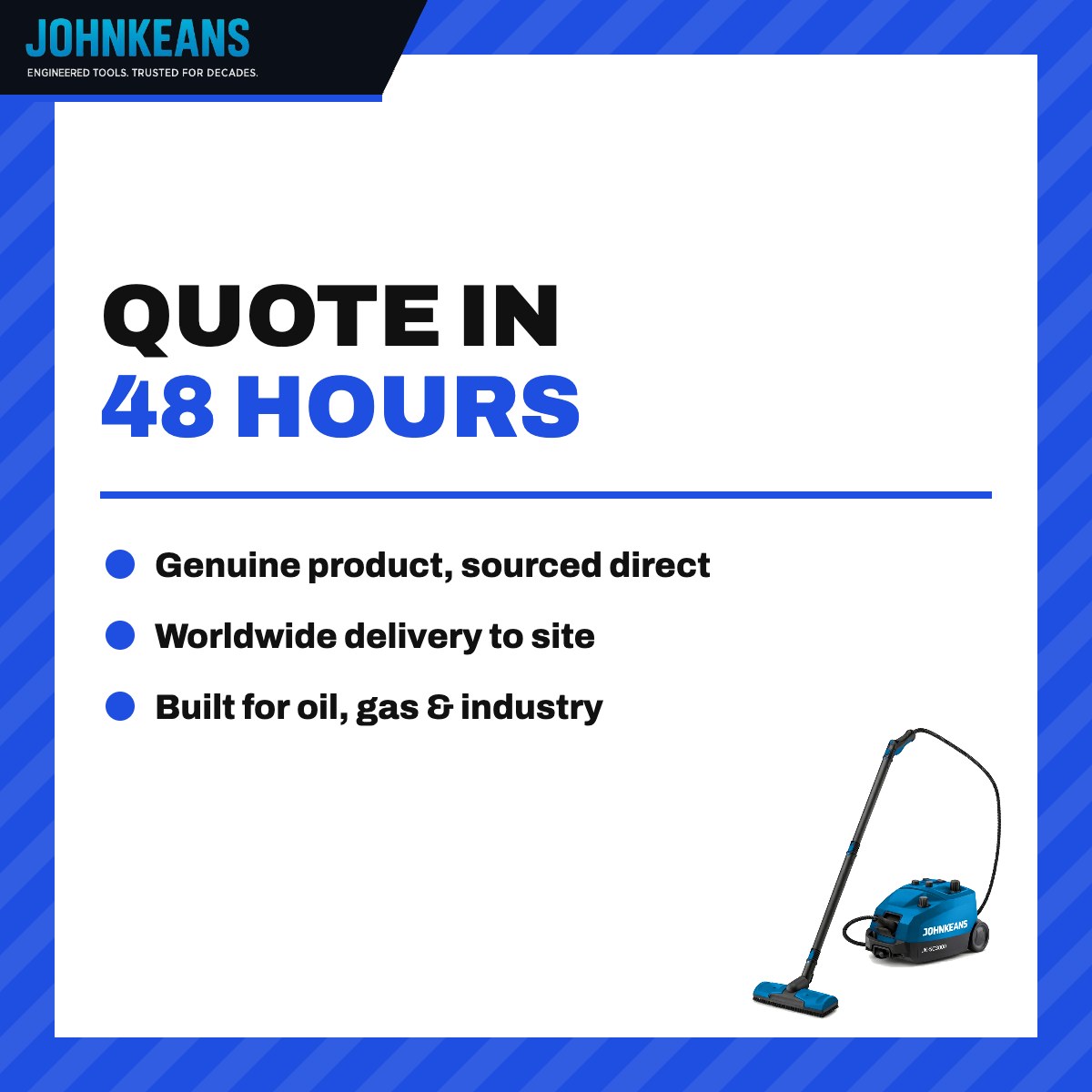 Johnkeans JK-GS-2008 – Commercial Vapor Steam Cleaner 8 lb/hr