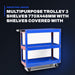 Johnkeans JK-GS-2010 – Heavy Duty Multipurpose Cart, 3 Shelves