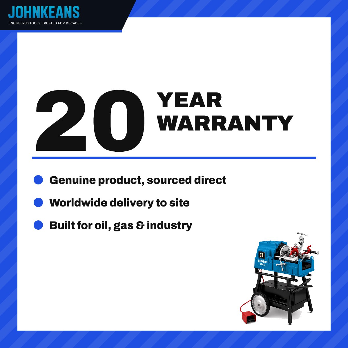 Johnkeans JK-GS-2014 – Portable Power Pipe Threader 1/2" – 2", 1700W