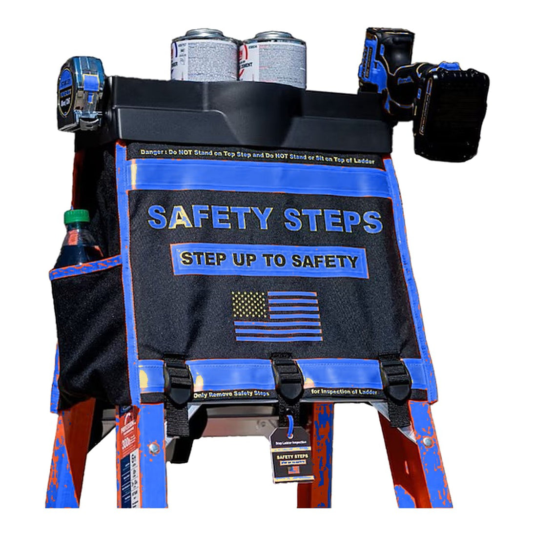 Johnkeans JK-GS-2025 – Safety Steps Ladder Organizer with Tool Bag