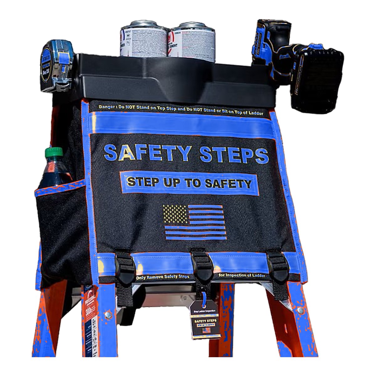 Johnkeans JK-GS-2025 – Safety Steps Ladder Organizer with Tool Bag