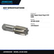 Johnkeans JK-GS-2028 – HSS Taper Hand Tap 8 TPI UNS