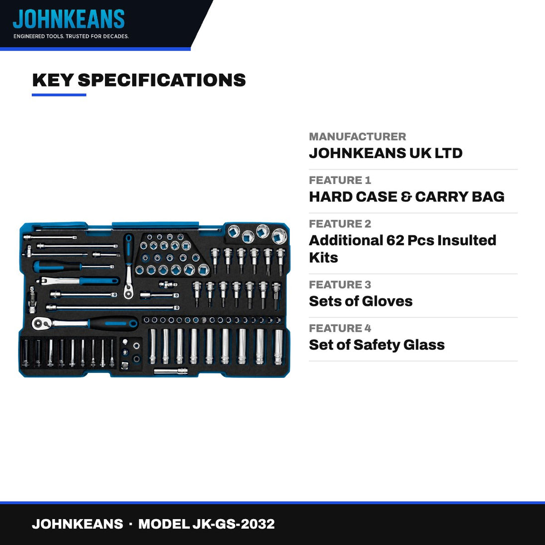 Johnkeans JK-GS-2032 – Master Technician Maintenance Tool Set