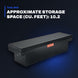 Johnkeans JK-GS-2037 – Aluminium Crossover Truck Tool Box 71" Matte Black