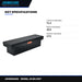 Johnkeans JK-GS-2037 – Aluminium Crossover Truck Tool Box 71" Matte Black