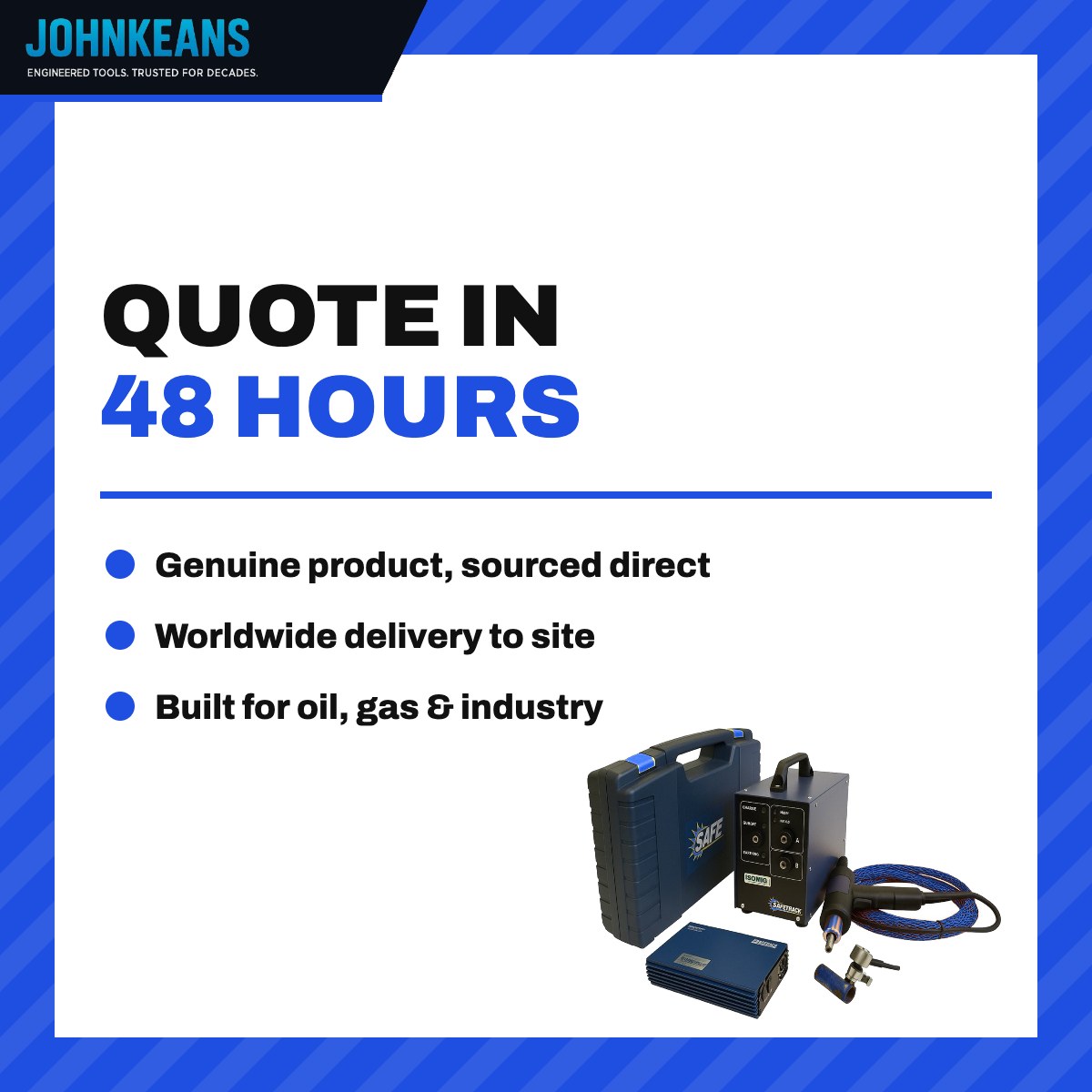 Johnkeans JK-GS-2040 – Pin Brazing Unit with Braze Pistol & Spare Parts Kit