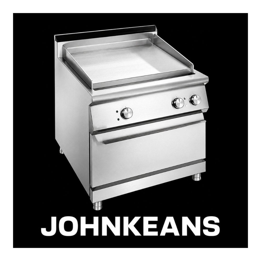 Johnkeans JK-GS-2048 – Commercial Griddle with Oven, Stainless Steel