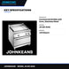 Johnkeans JK-GS-2048 – Commercial Griddle with Oven, Stainless Steel