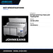 Johnkeans JK-GS-2050 – Refrigerated Prep Table with Topping Rail