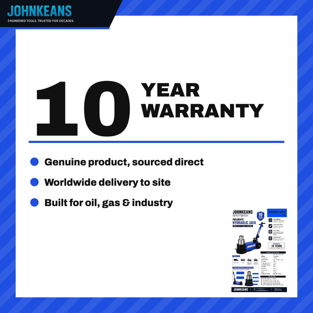 Johnkeans JK-GS-2061 – Air Hydraulic Trolley Jack 30 Ton