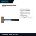 Johnkeans JK-HT-2041 – Blacksmith Hammer – 6 Lb. 15 L, Fiberglass