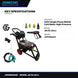 Johnkeans JK-FA-2011 – 220V Single Phase Mobile Cold Water-High-Pressure Washer With All Part