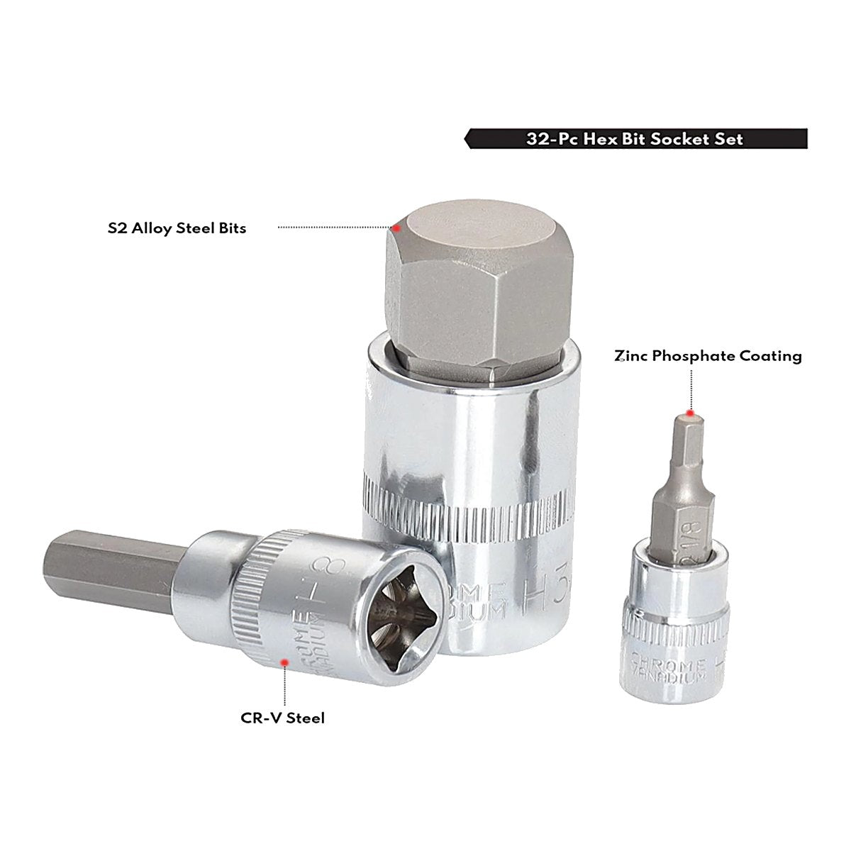 Johnkeans JK-HT-2010 – Professional Ratchet & Driver Bit Socket Combo Set