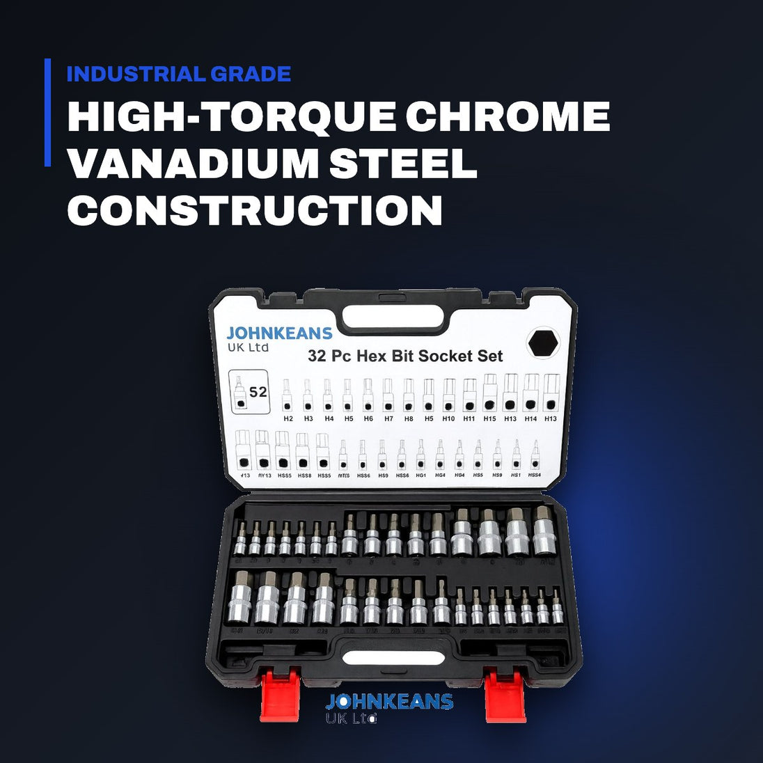 Johnkeans JK-HT-2010 – Professional Ratchet & Driver Bit Socket Combo Set