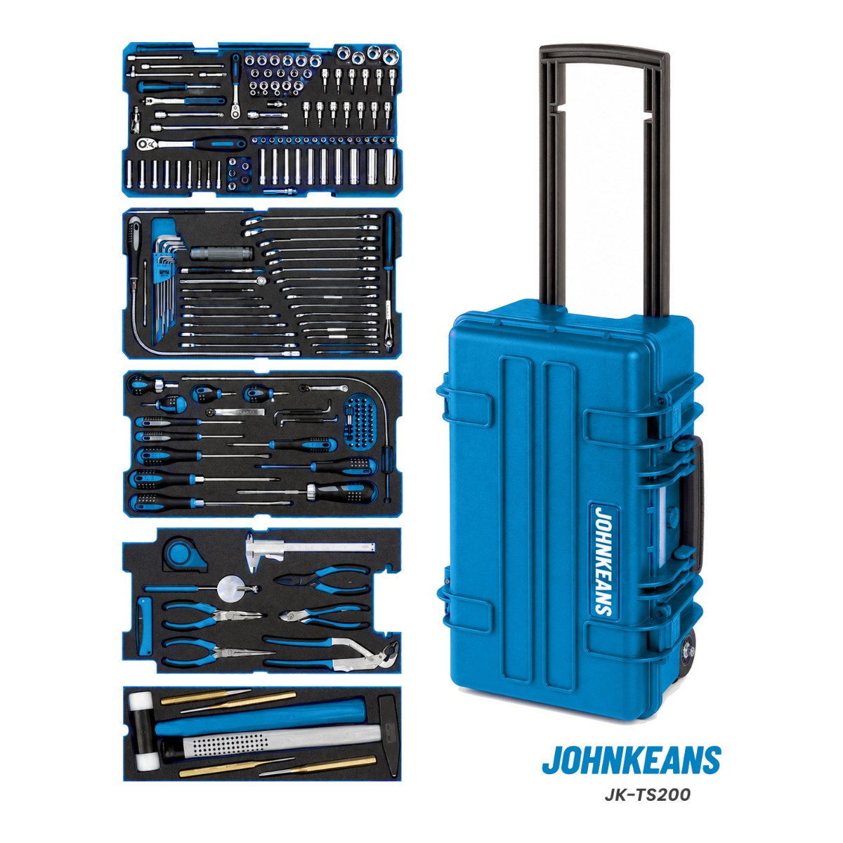Johnkeans JK-HT-2011 – Master Tool Set 850 Pcs, Metric & SAE