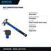 Johnkeans JK-HT-2014 – Milled Face Lineman Hammer 35 oz, Fiberglass