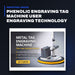 Johnkeans JK-HT-2121 – Phenolic Engraving Tag Machine User Engraving Technology (Likes Laser Or Cnc) To Create Highly Durable – Long-