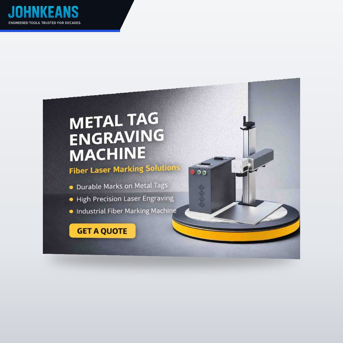Johnkeans JK-HT-2121 – Phenolic Engraving Tag Machine User Engraving Technology (Likes Laser Or Cnc) To Create Highly Durable – Long-