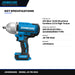 Johnkeans JK-TW-2052 – 20V Max* Xr(R) Brushless Cordless 1/2 In High Torque Impact Wrench With Hog Ring Anvil Kit With Xr Powerstack.