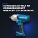 Johnkeans JK-TW-2064 – Cordless 20V Max Xr Cordless Impact Wrench – 1/2-Lnch Drive With 2 Battery.