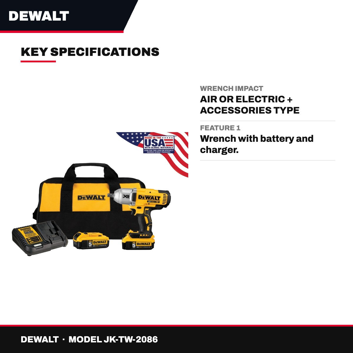 Johnkeans JK-TW-2086 – Johnkeans : JK-IW-20512 – Dewalt Dcf899P2 20V Max Xr High Torque 1/2 Impact